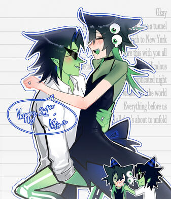 shaded halfbody